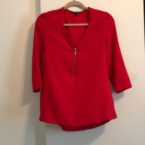 Express red blouse